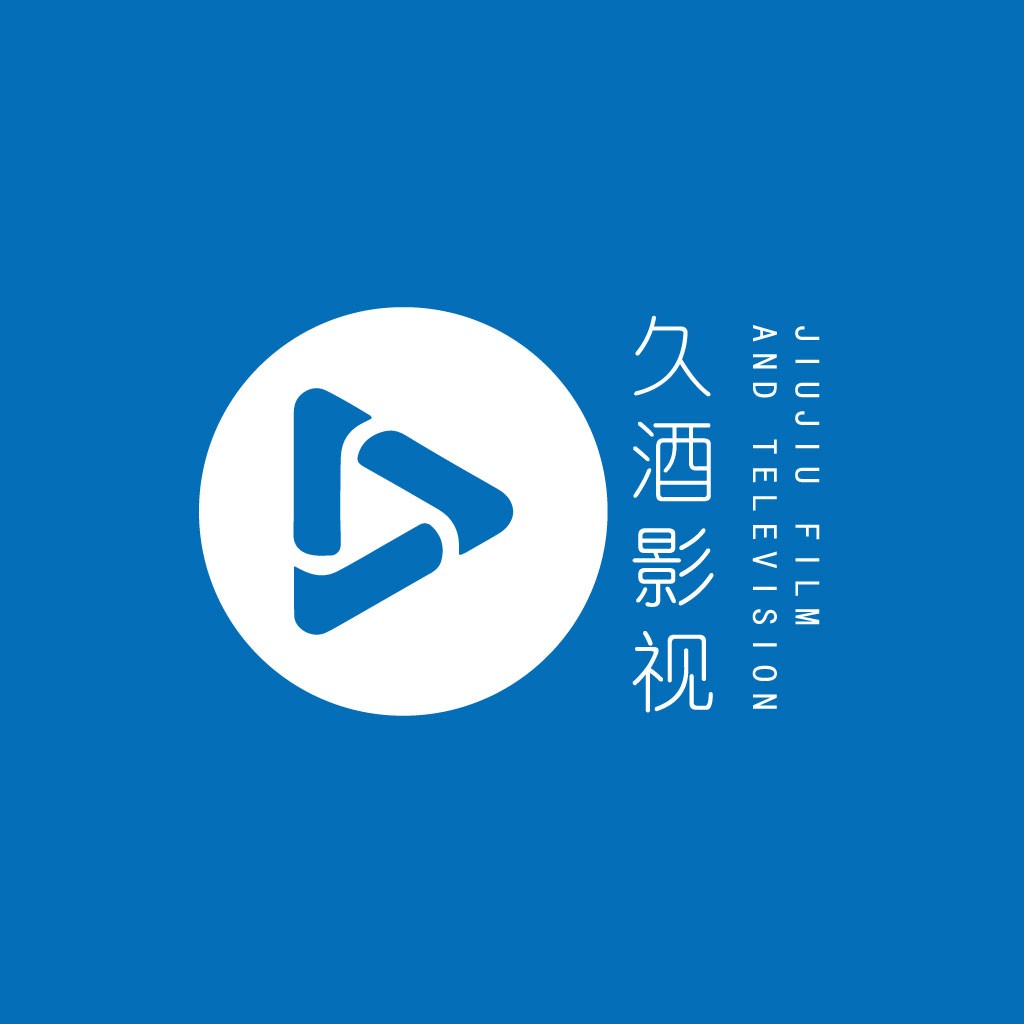 影视logo设计：简洁蓝白配色