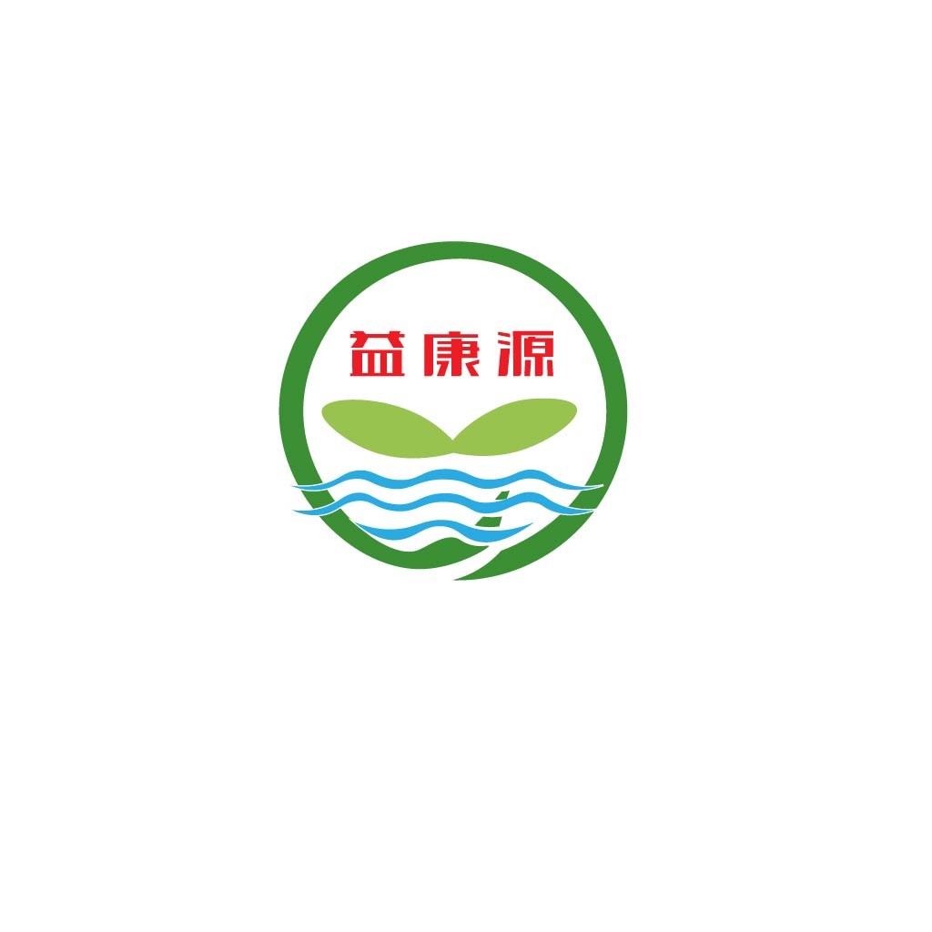 绿色健康水生植物logo设计