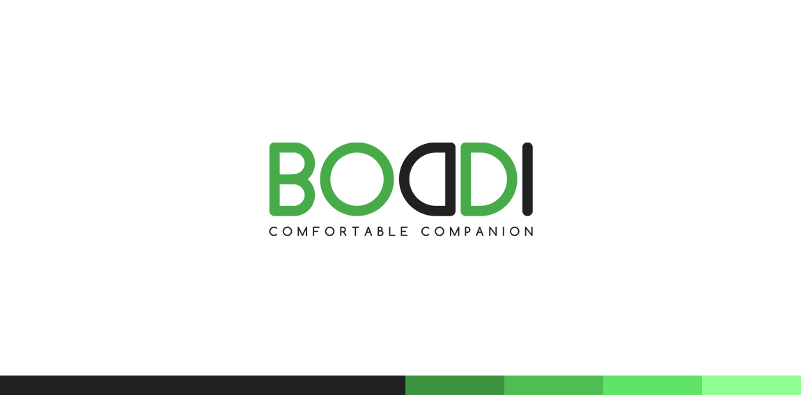 BOODI Logo设计：简约现代，适用于健康与科技行业