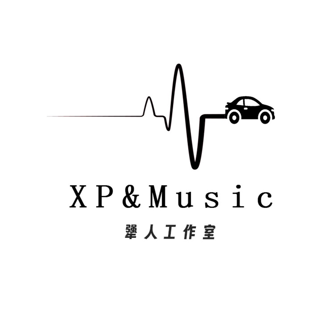 汽车音乐心电图logo设计