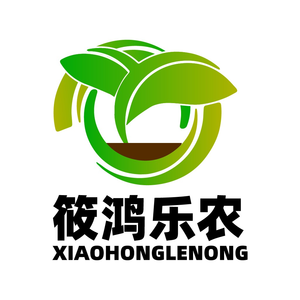 绿色植物logo设计，环保农业品牌标识