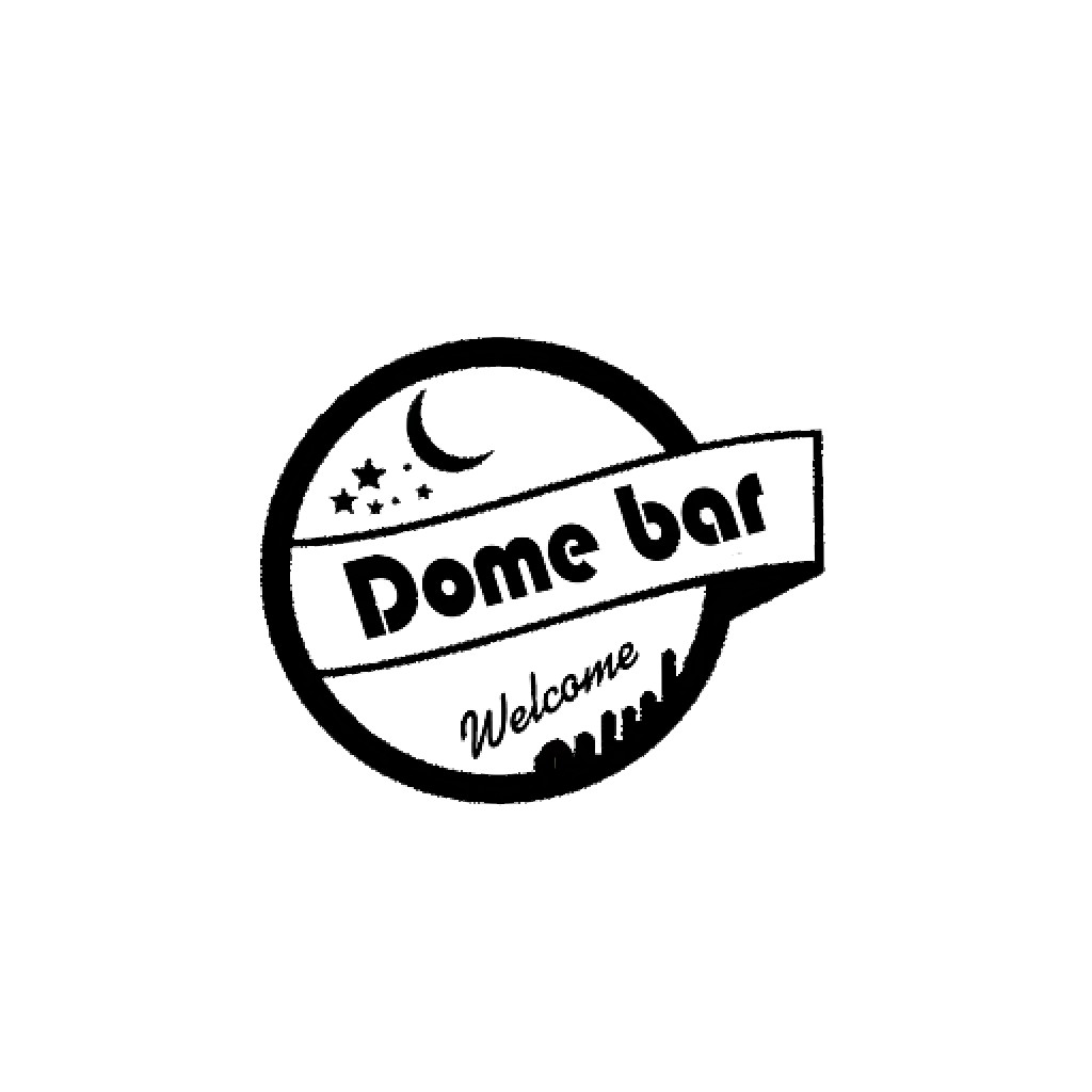 简约夜空主题酒吧Logo设计