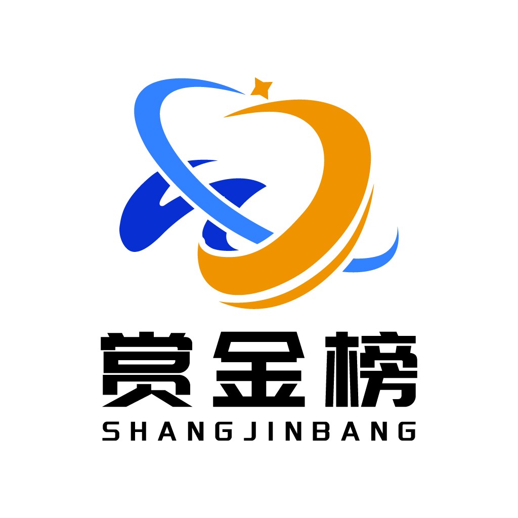 蓝色和橙色心形logo设计