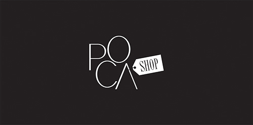 简约现代POCA Shop Logo设计