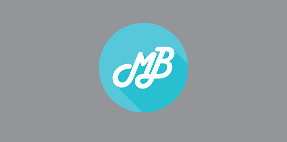 简洁现代的MB字母logo设计