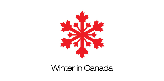 加拿大冬季雪花logo设计