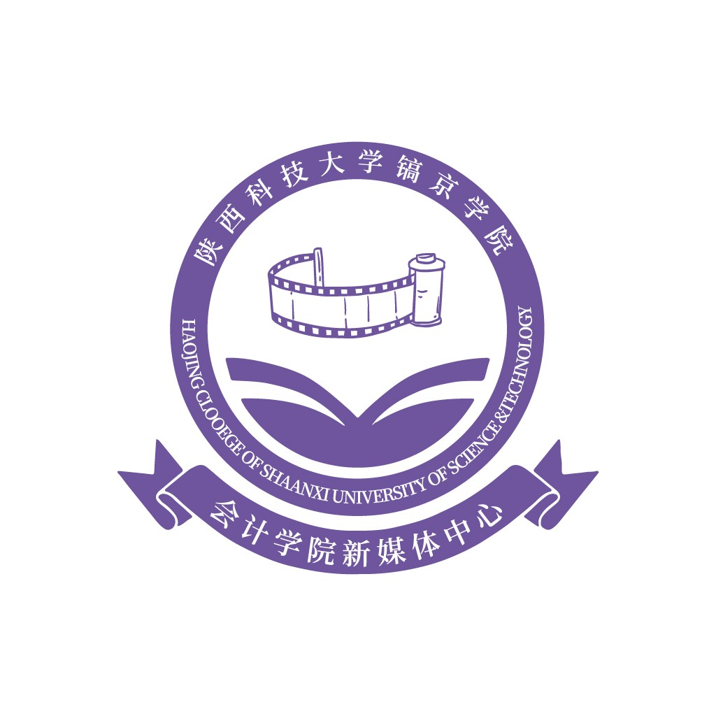 紫色科技教育学院logo设计