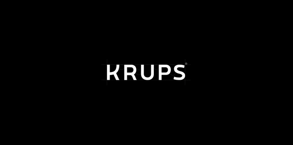 简约黑白KRUPS logo设计