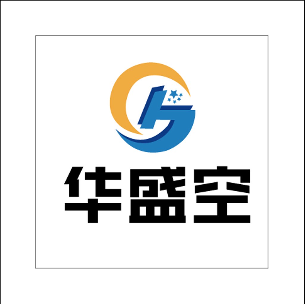 华盛空logo设计：简洁现代企业标识