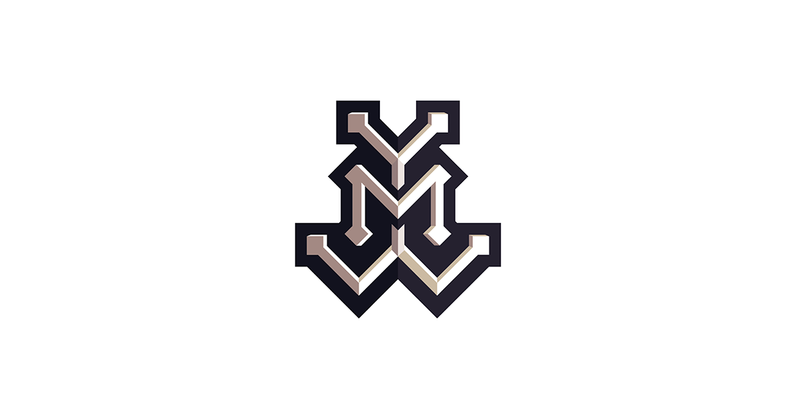 简约字母M logo设计