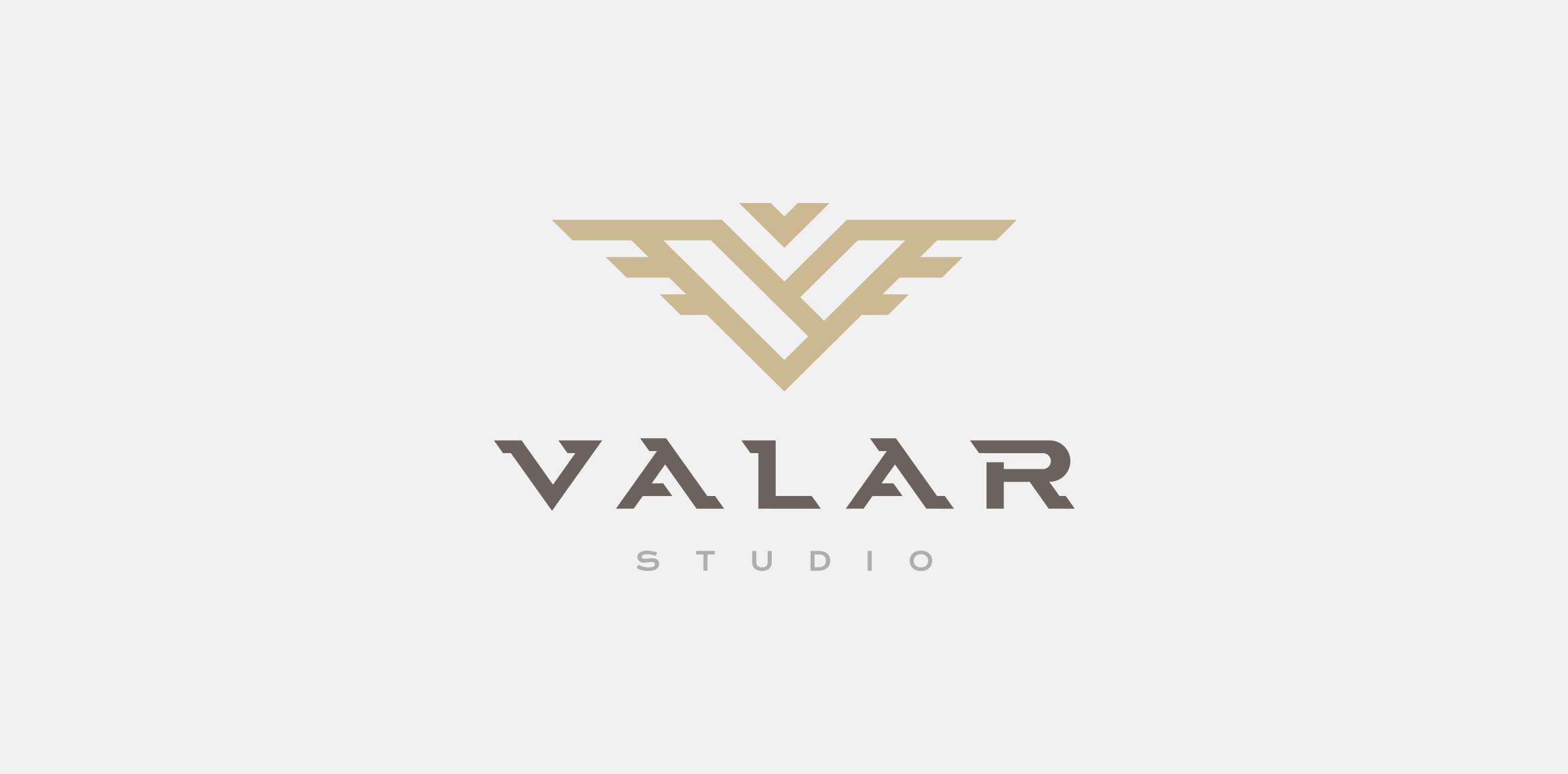现代简约风格的Valar Studio Logo设计
