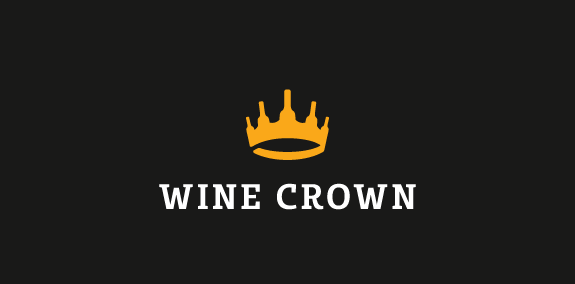 Wine Crown Logo设计:奢华酒庄品牌标识