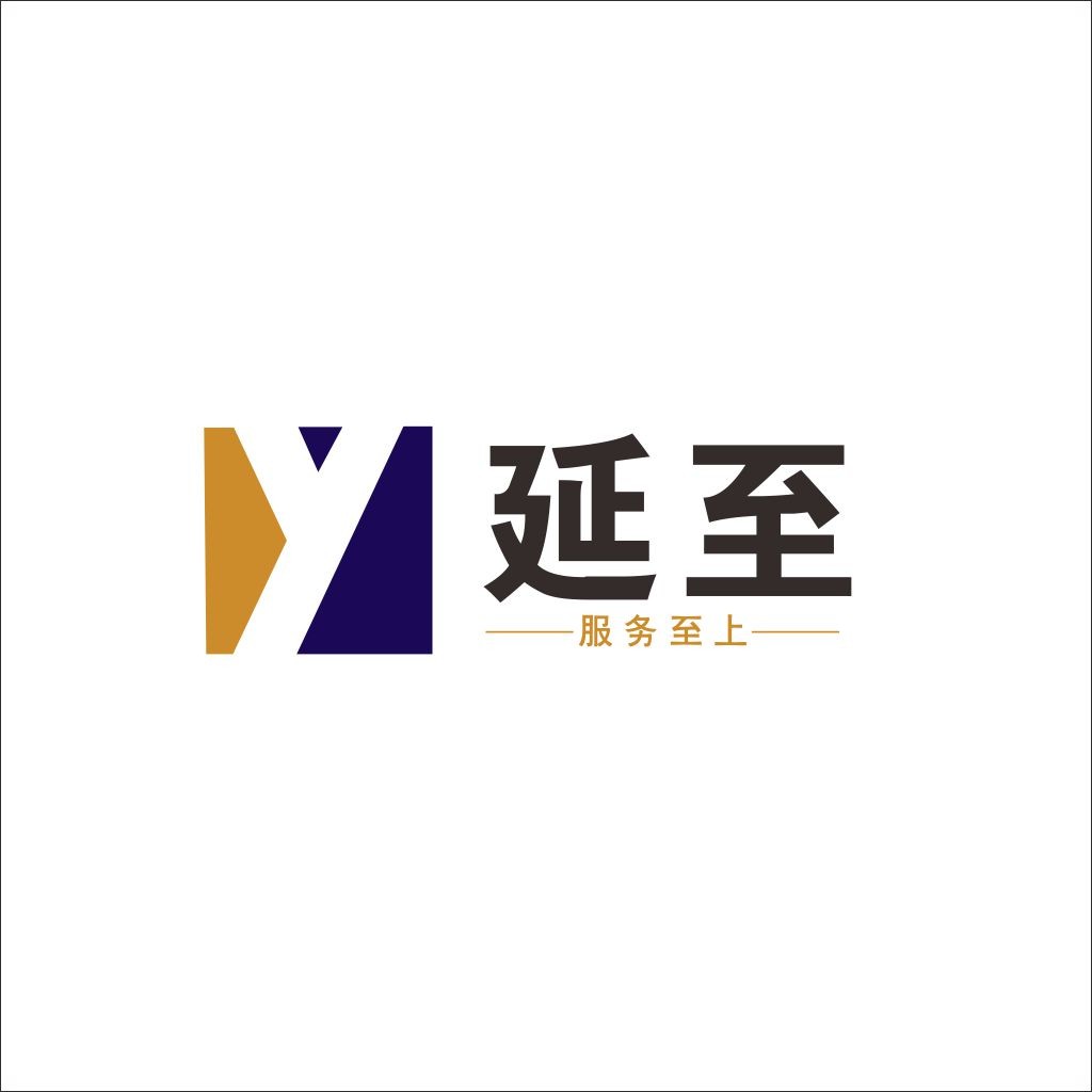现代简约风格的延至服务至上logo设计