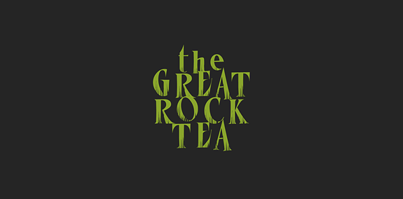简约风格的The Great Rock Tea Logo设计