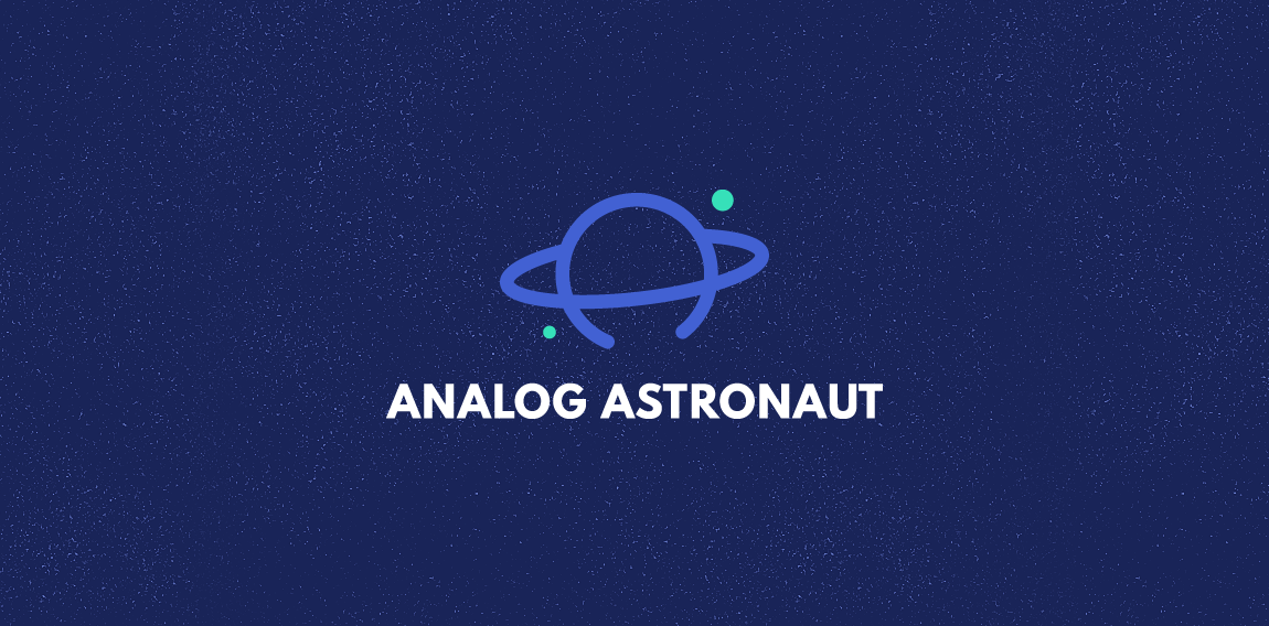 简洁太空主题logo设计