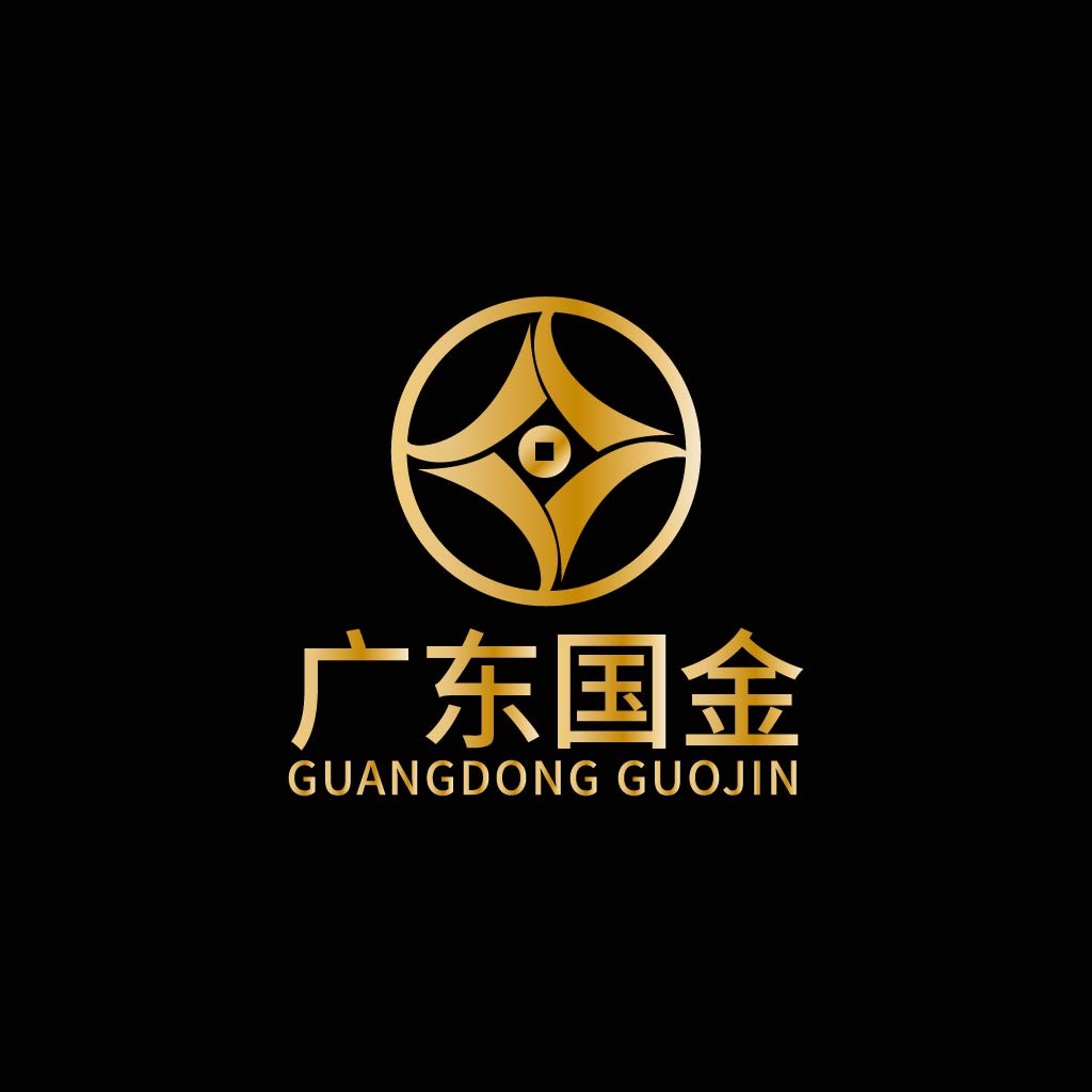 豪华金色圆圈logo设计