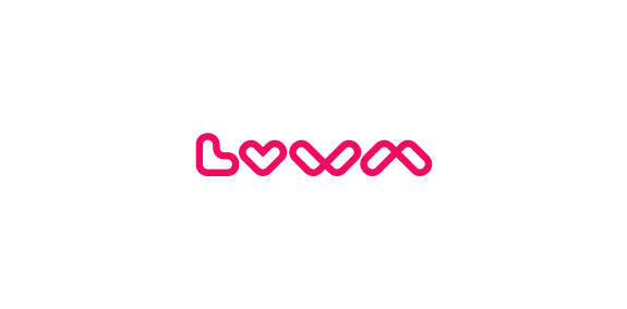简约心形元素的Love Logo设计