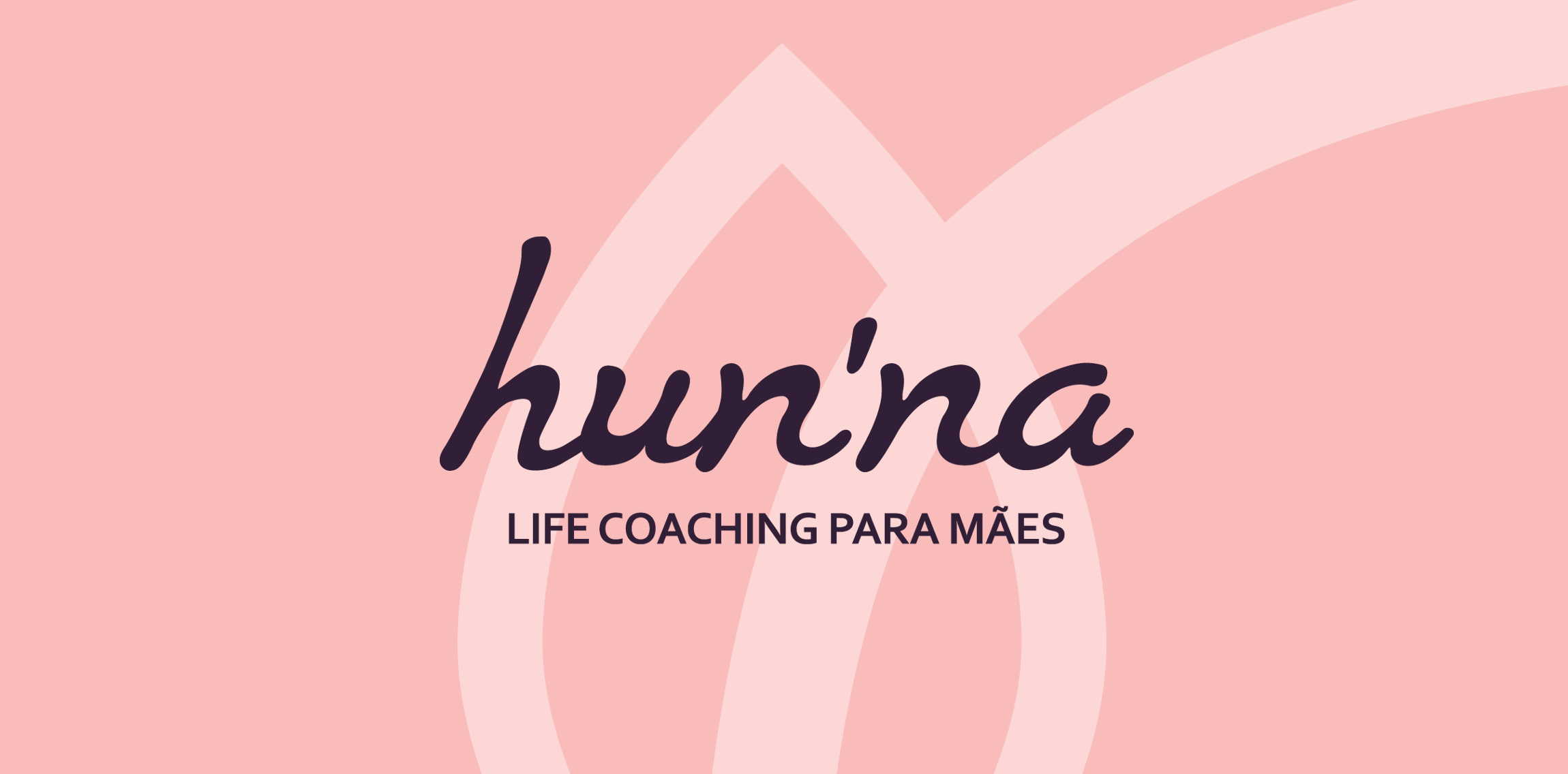 粉色背景下的Life Coaching Logo设计