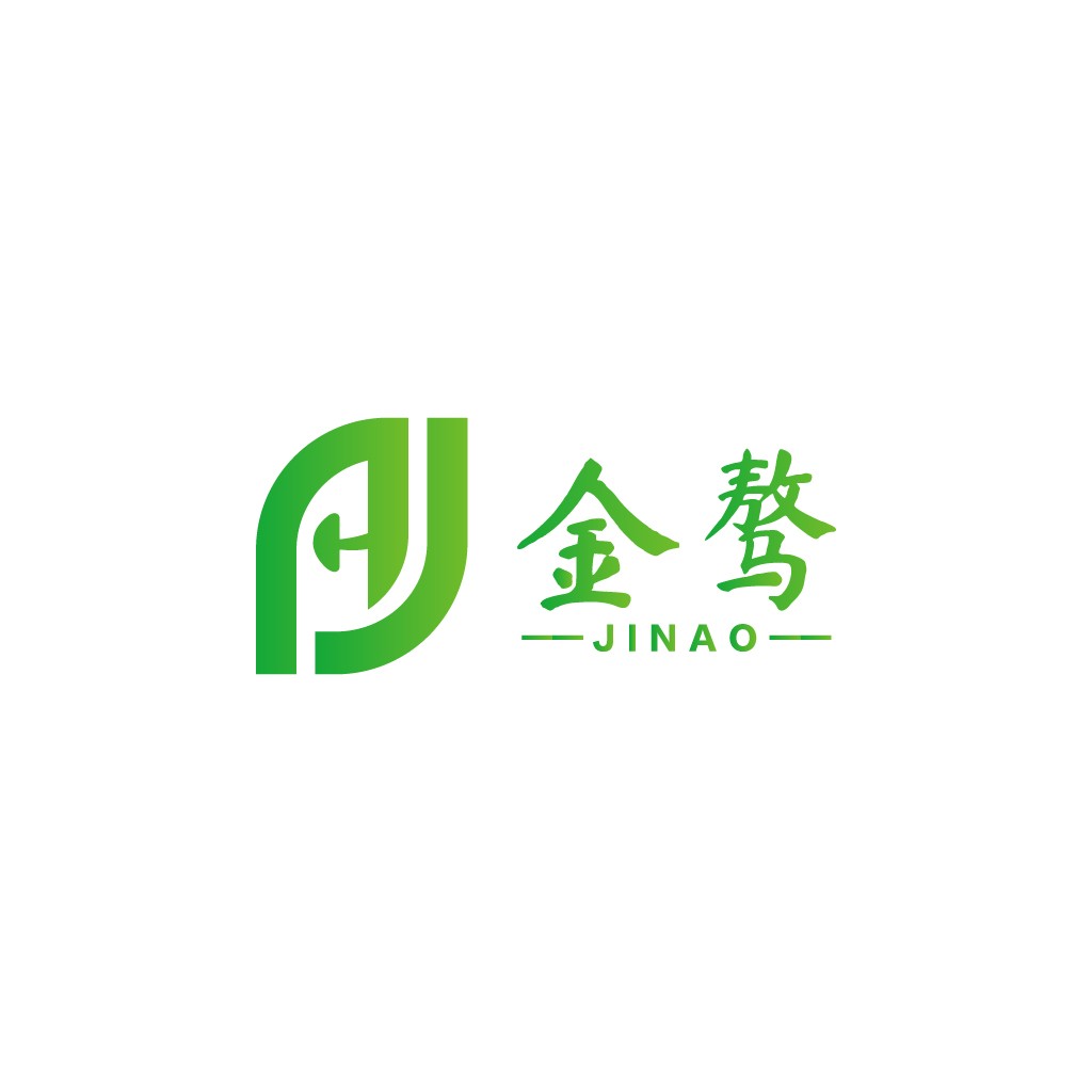 绿色简约风格的JINAOO logo设计