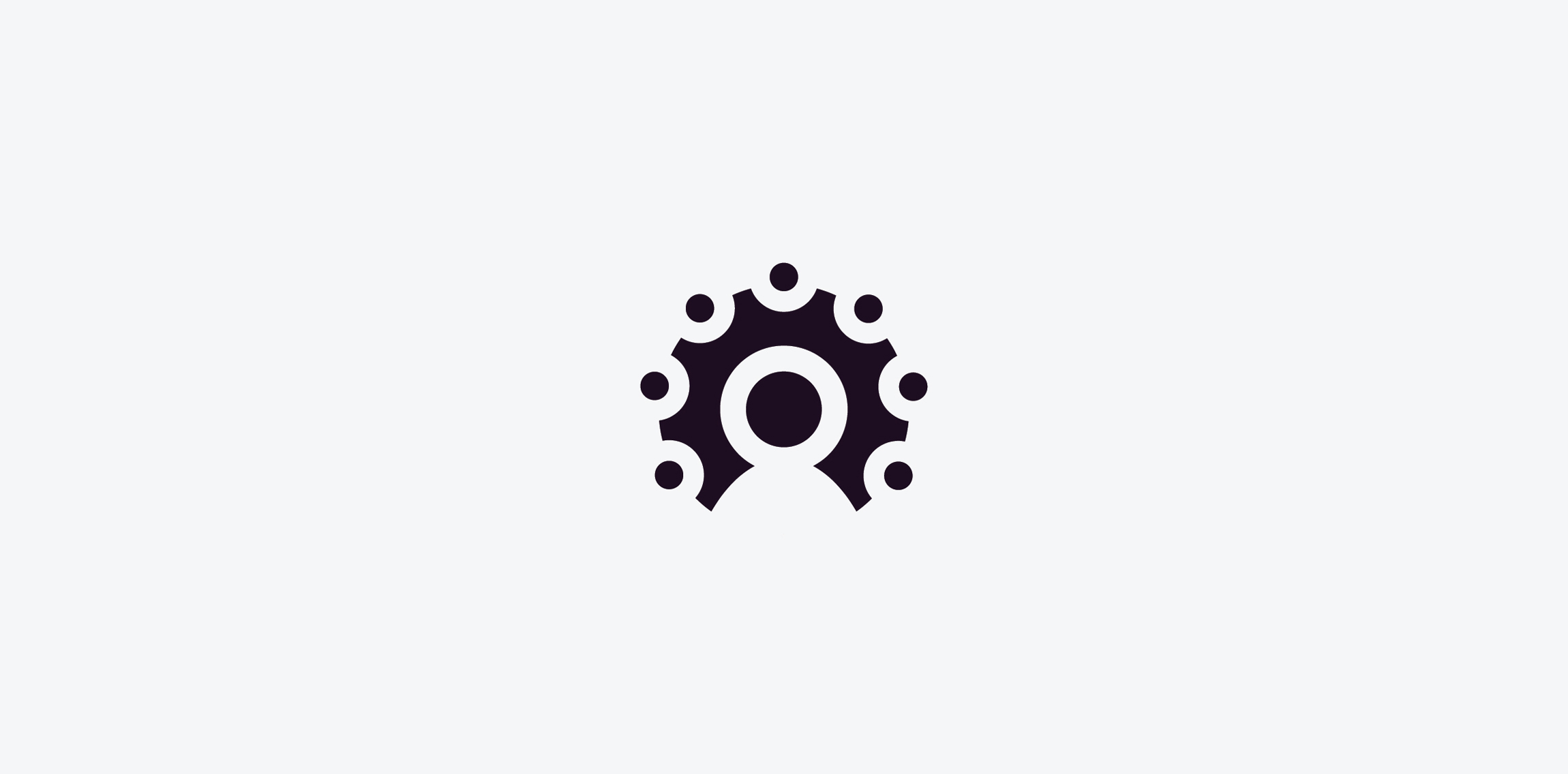 齿轮与人形元素的logo设计