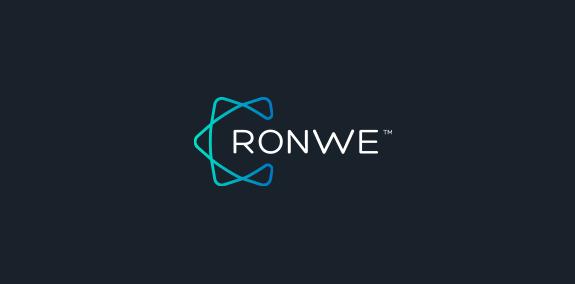 RONWE logo设计:简洁科技感标识