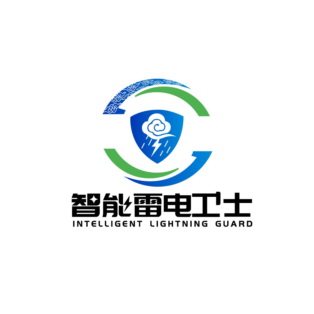 智能雷电防护logo设计