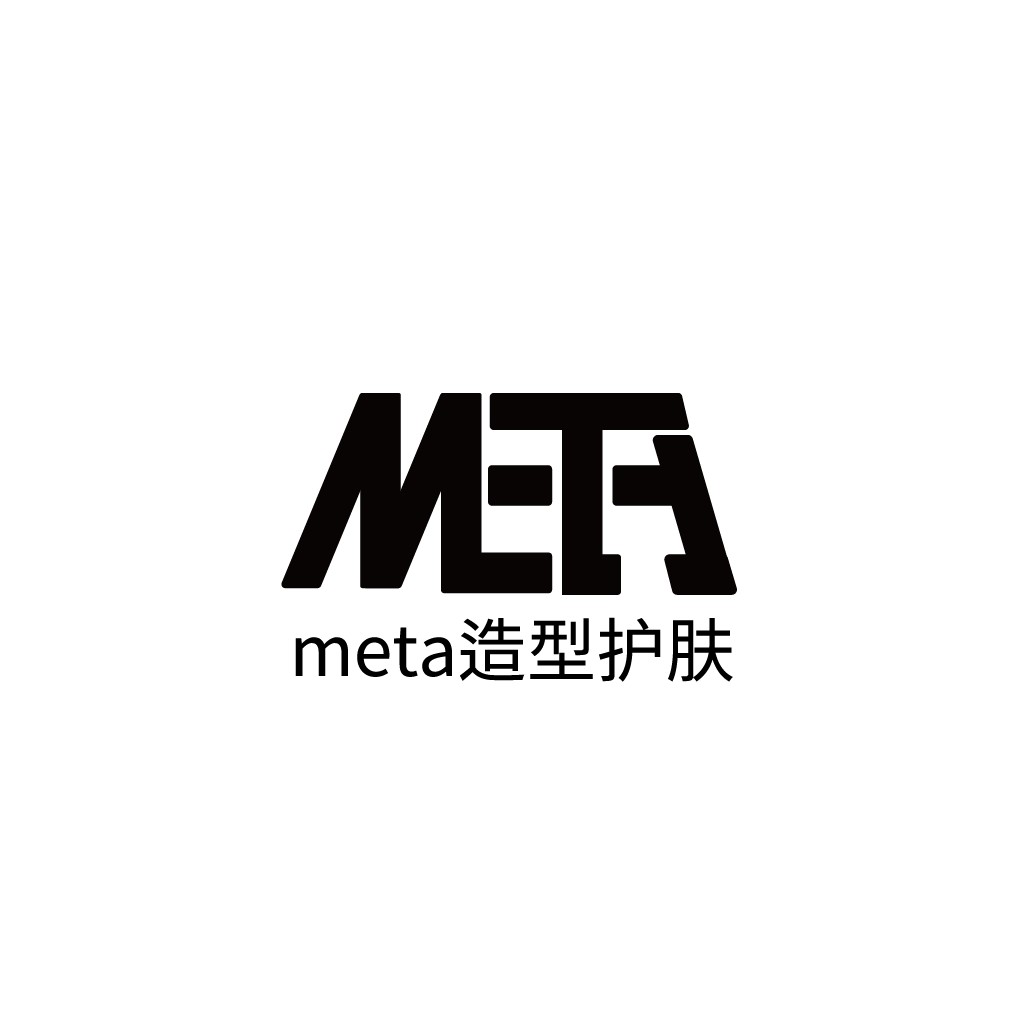 META造型护肤logo设计