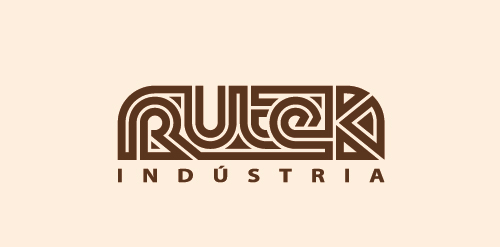 Rutek Logo设计:现代工业美学