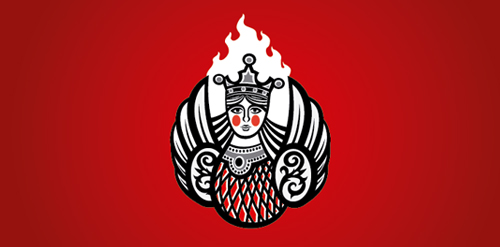 火焰女王徽章logo设计