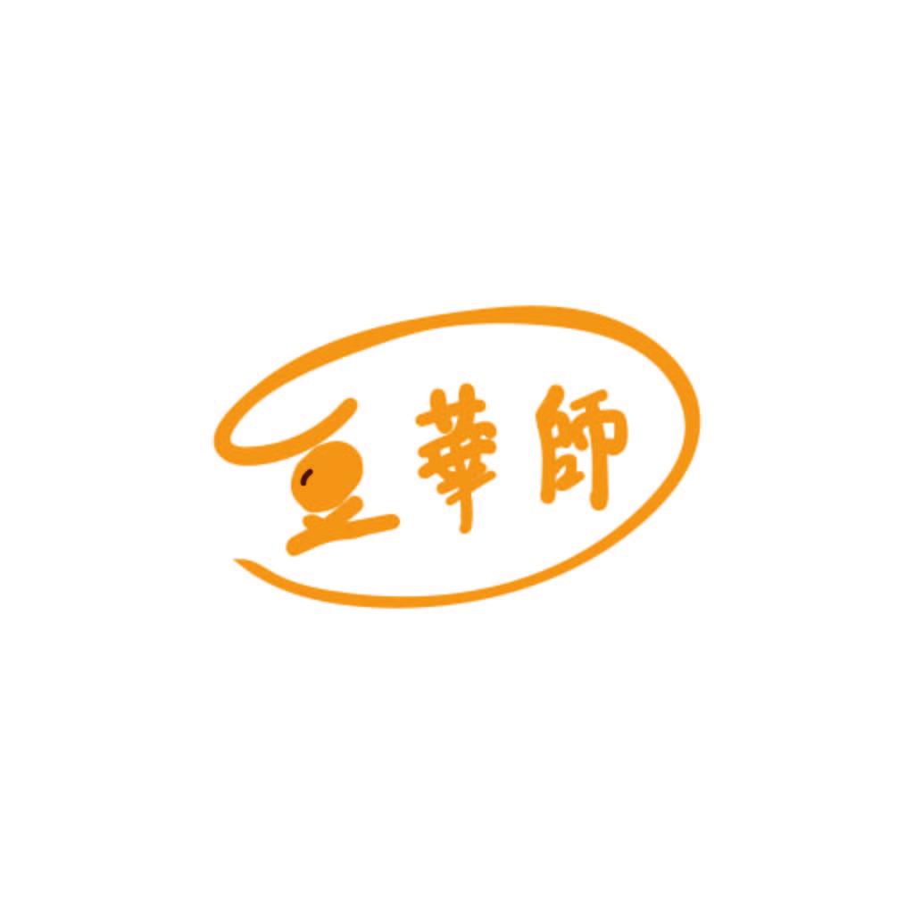 简约橙色椭圆与中文字符的logo设计
