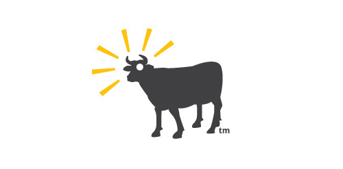 牛角闪耀logo设计