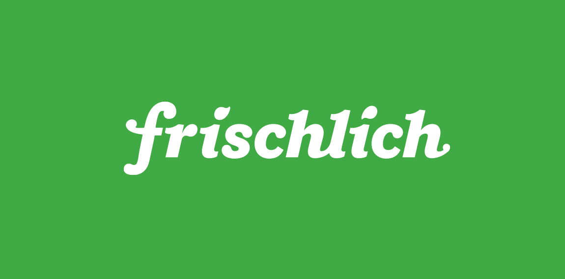 简约绿色背景白色字体logo设计