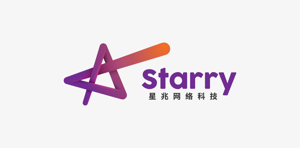 Starry Logo设计：现代科技感图形标识