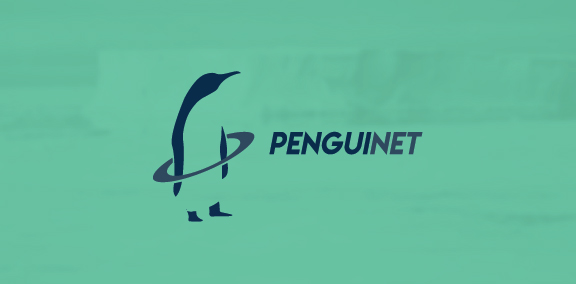 Penguinet logo设计：简洁优雅的企鹅形象