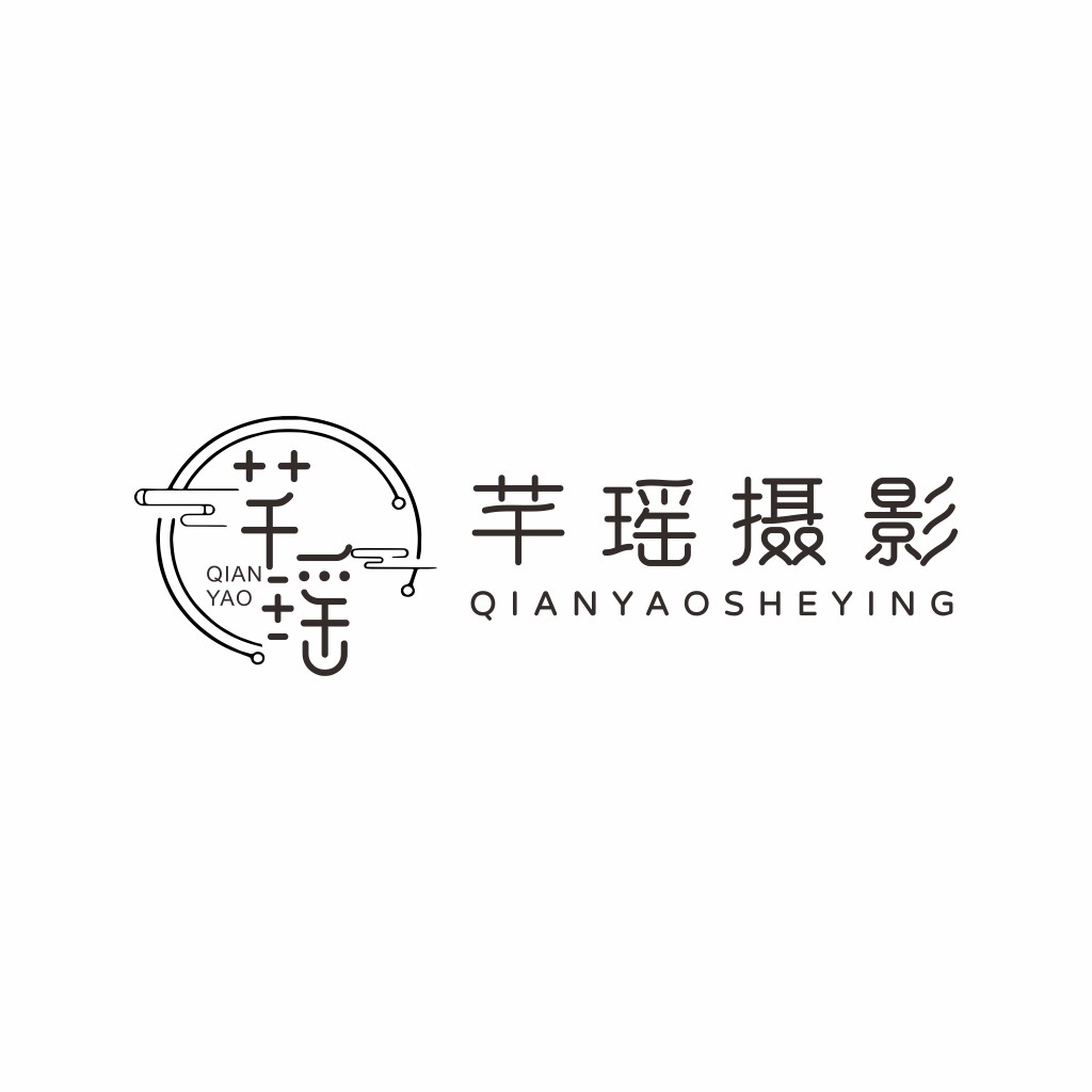 简约线条艺术摄影logo设计