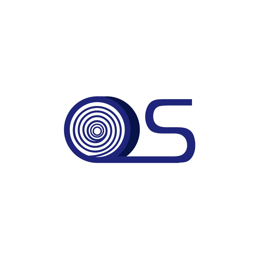 螺旋渐变字母S logo设计