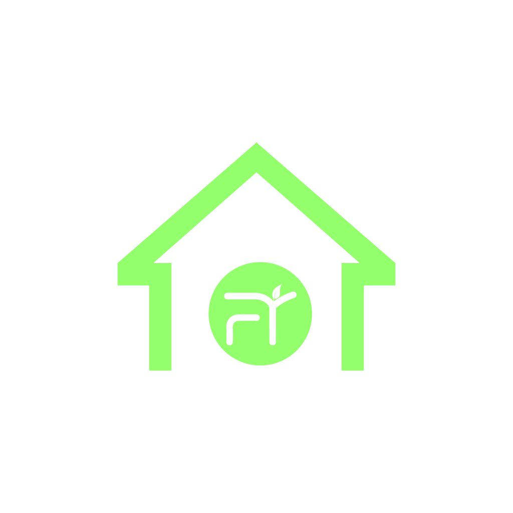 绿色环保房屋logo设计
