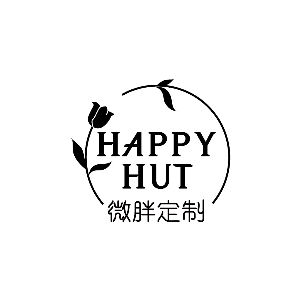 简约花卉logo设计,传递快乐与自然