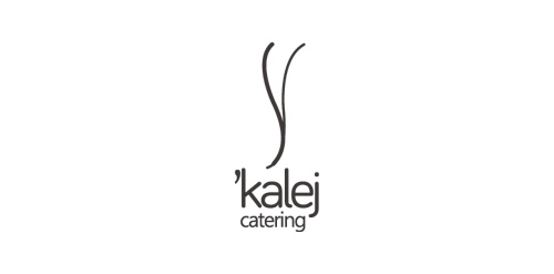 简约优雅的'kalej'餐饮服务logo设计