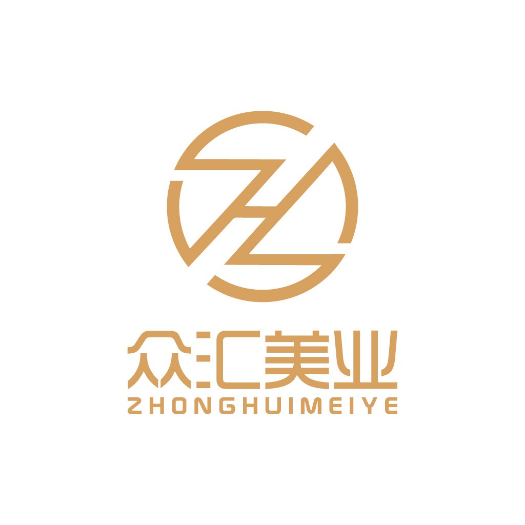简约现代logo设计:众汇美业