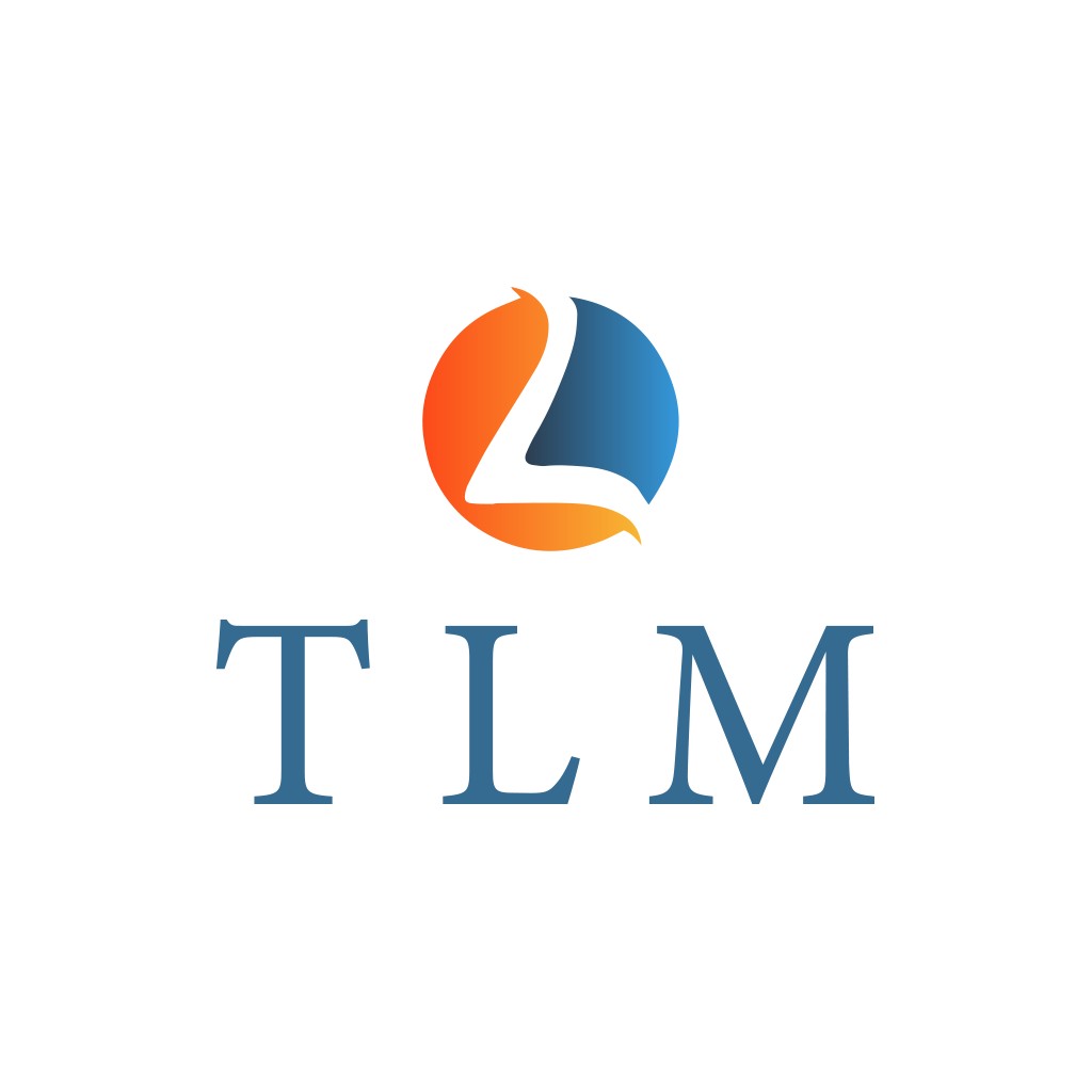 简洁现代的TLM字母组合logo设计