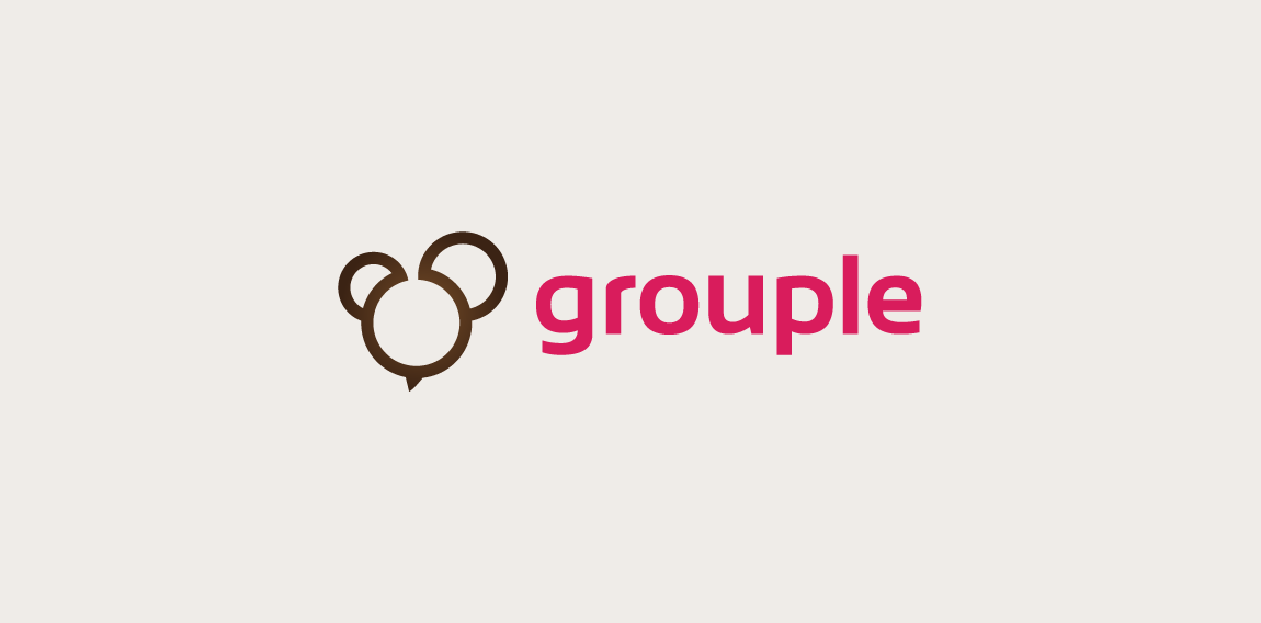 Grouple logo设计：简洁现代的团队合作标志