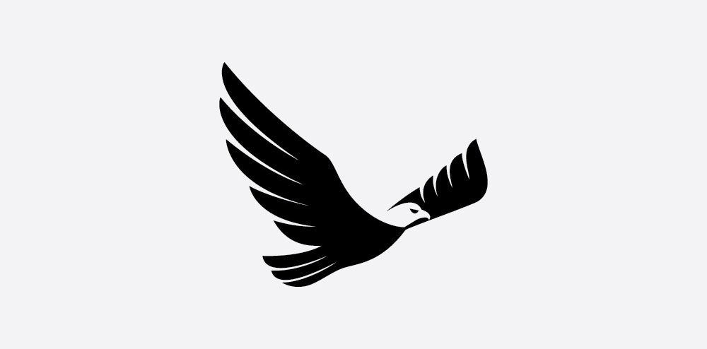 鹰展翅logo设计