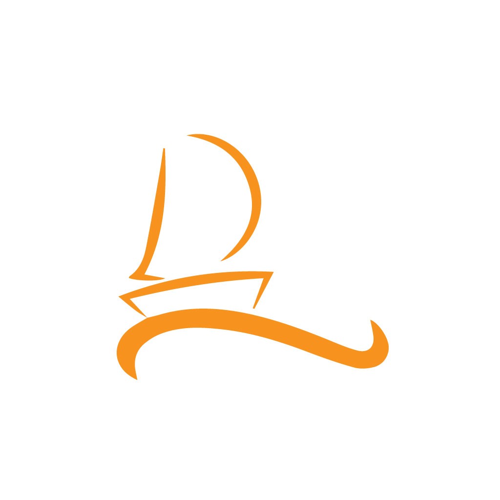 创意字母D与抽象曲线的logo设计