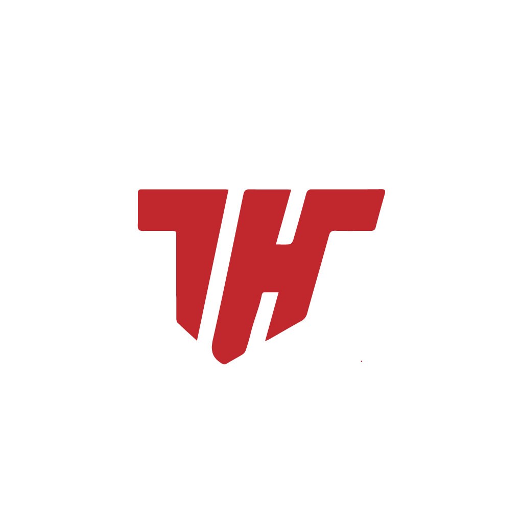 现代简约红色字母T Logo设计