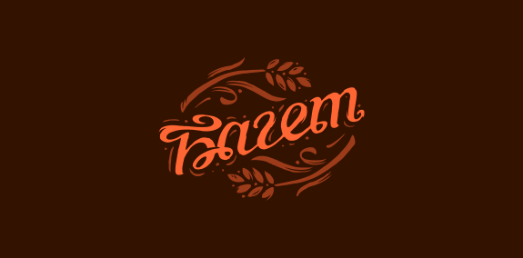 Bazem logo设计:复古风格的农业品牌标识