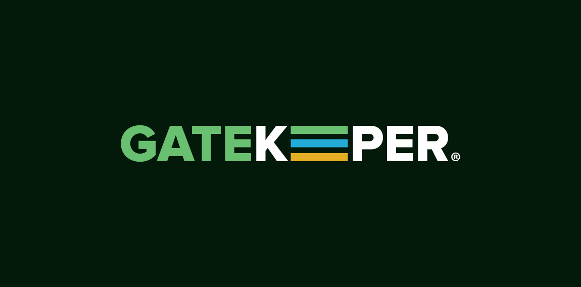 绿色简洁风格的GateKeeper logo设计