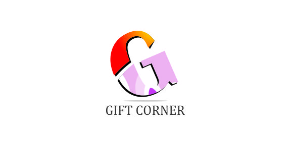 彩色渐变G字母logo设计
