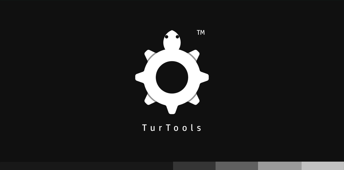 简约机械风TurTools logo设计