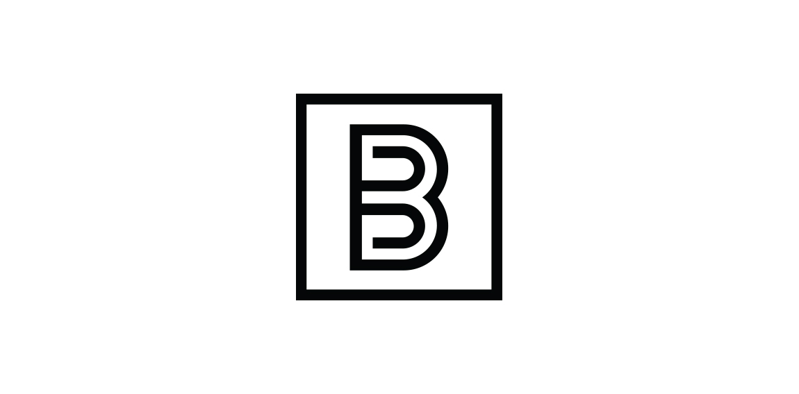简约字母B方形logo设计